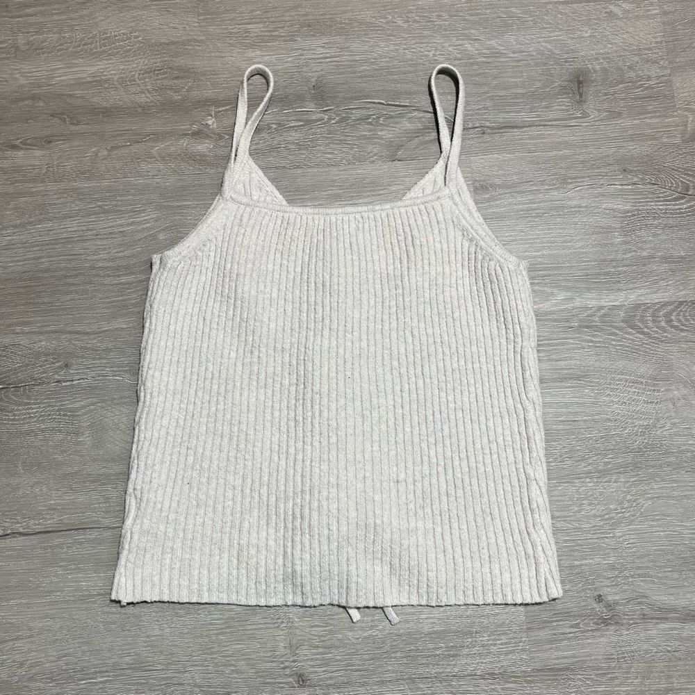 American Eagle Tie Front Ribbed Tank Women’s Size Medium - Picture 9 of 9
